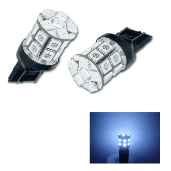PA LED 2PCS 20SMD T20 7443 WHITE Auto LED Bulb 12V for Turn Signal Side Marker Stop Backup Tail Light
