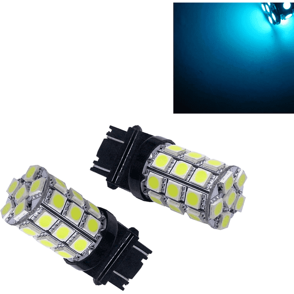 PA LED 2PCS 30SMD 3157 Ice Blue Auto LED Bulb 12V for Turn Signal, Side Marker, Stop, Back, Tail Light