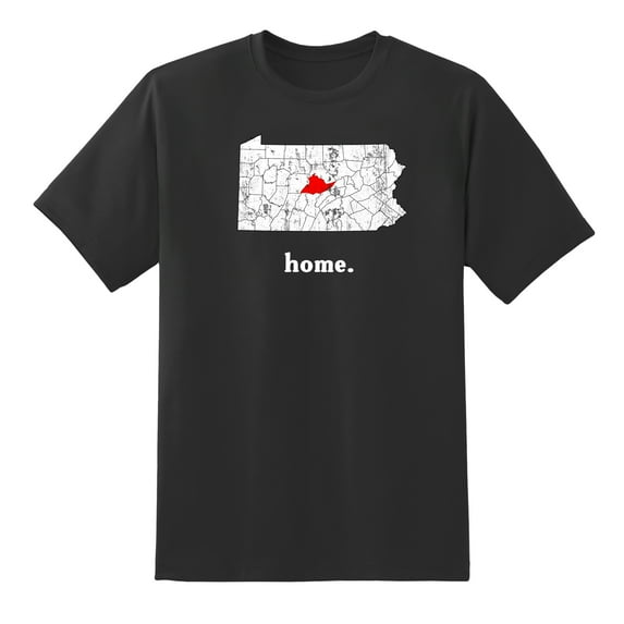 PA Map Pennsylvania Home State Love Pennsylvania Home Design Mens Graphic T Shirts for Men Women Black,3XL