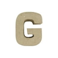 thumbnail image 1 of PA Paper Mache 4" Letter G Kraft, 1 of 1