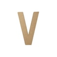 thumbnail image 1 of PA Paper Mache 8" Letter V Kraft, 1 of 2