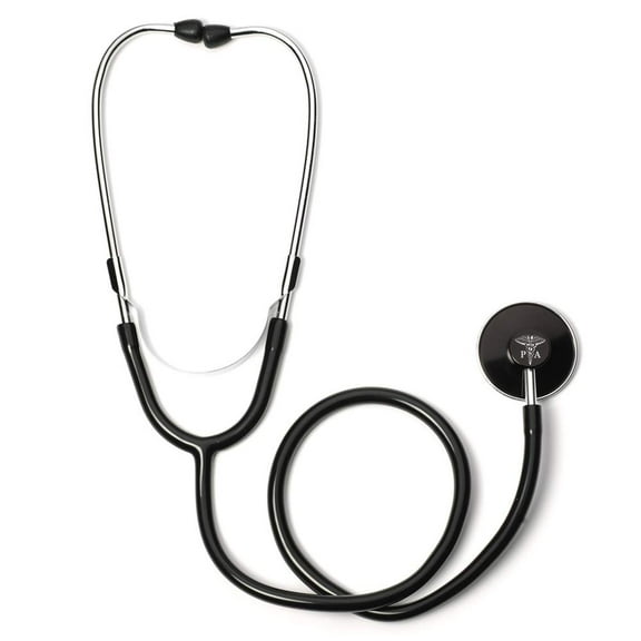 PA Physician Assistant Single Head Stethoscope (Black)