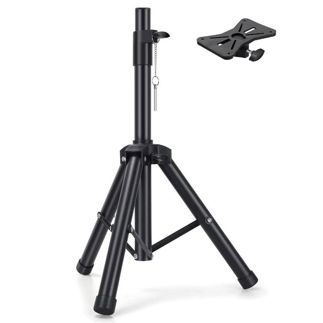 PA Speaker Stands Heavy Duty Adjustable Height Tripod Speaker Stand