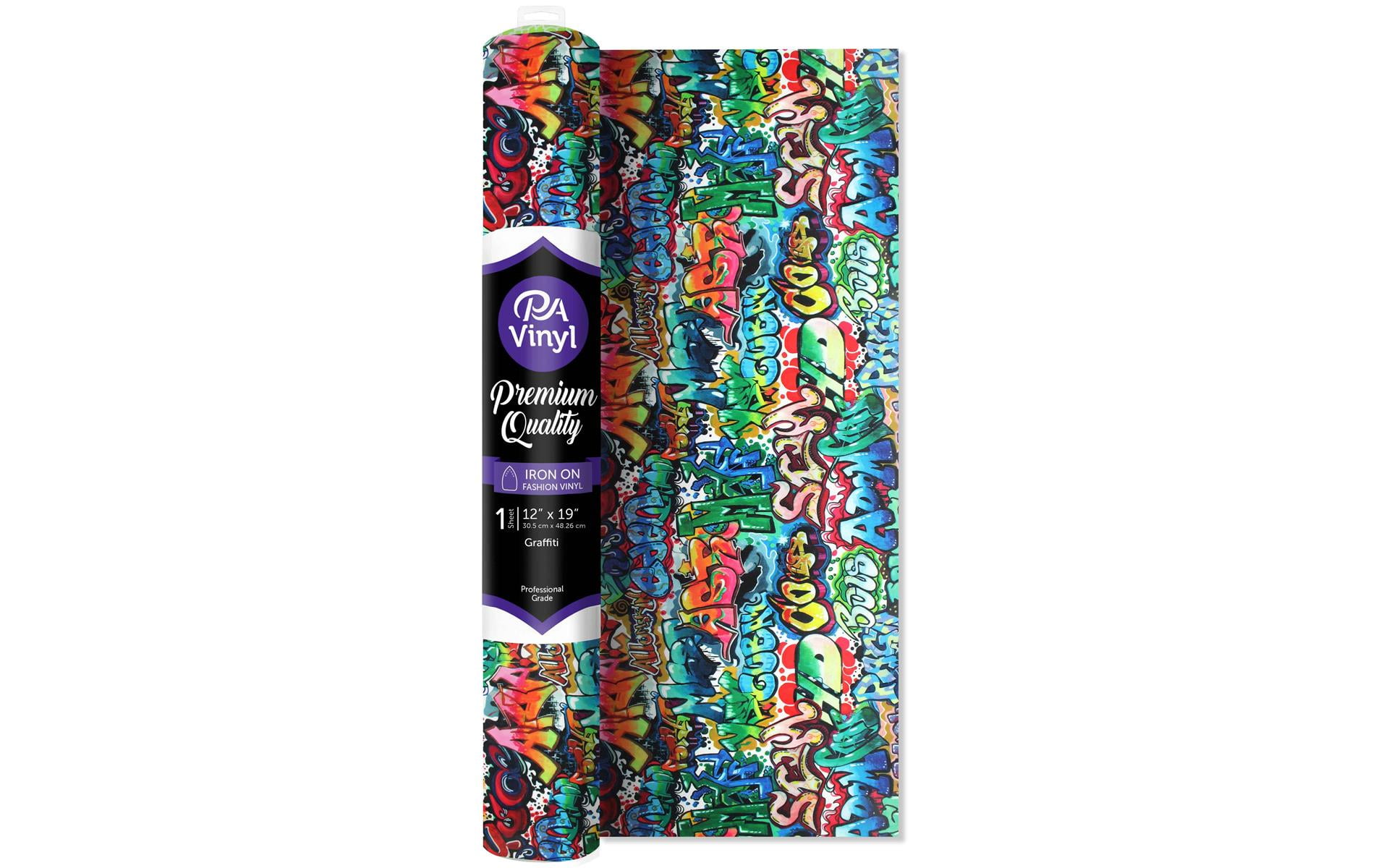PA Vinyl Iron On 12"x 19" Roll Print Graffiti