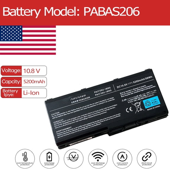 PA3729U-1BRS Laptop Battery for Toshiba Satellite P500-14L P500-1CG P500-1DT P500-1DX P500-ST6821 P500-199 P500-1C8 P500-1CK P500-1CP P500-BT2G23 P500-ST2G01 P500-ST5806 P500-ST6822 G60/97K
