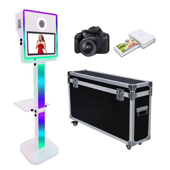 PAAFNN Portable 15.6''Touch Screen Selfie Magic Mirror Photo Booth Machine for Wedding Party Events