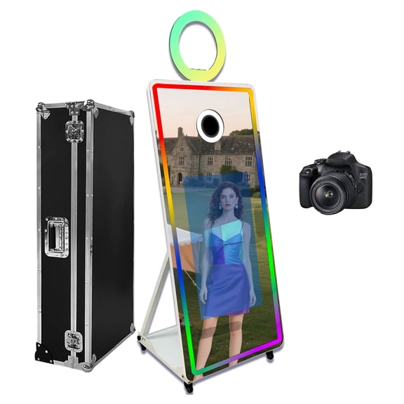 PAAFNN 32''Touch Screen Photobooth Portable 65" Mirror Magic Photobooth Machine for Wedding Party