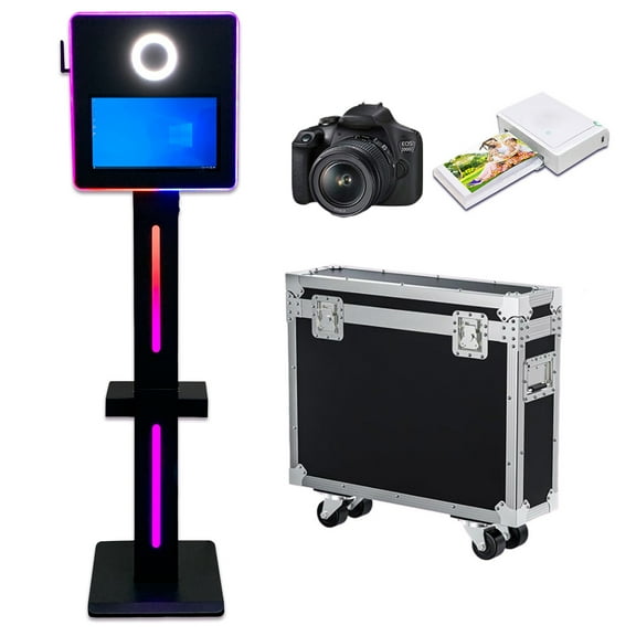 PAAFNN Mirror Selfie Photo Booth Machine 15.6inch Touch Screen Machine for Celebration Party Events
