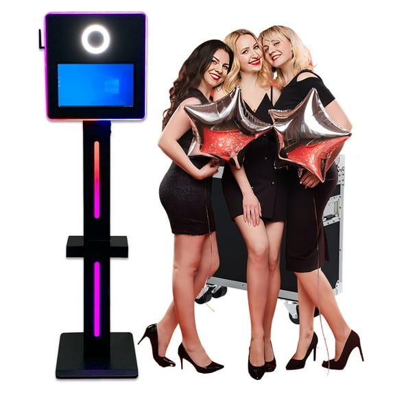 PAAFNN Portable Mirror Selfie Photo Booth Machine 15.6inch Touch Screen for Celebrate Party Wedding