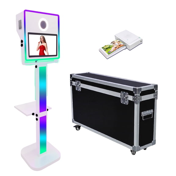 PAAFNN Portable 15.6''Touch Screen Selfie Magic Mirror Photo Booth Machine for Wedding Party Event