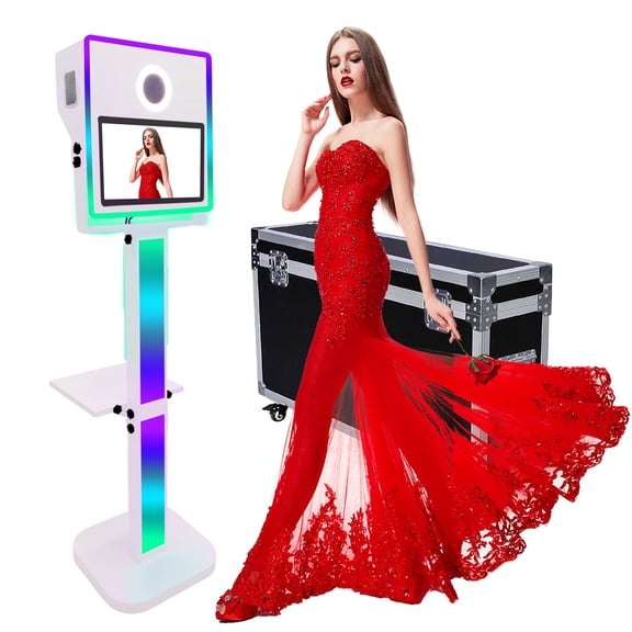 PAAFNN Portable 15.6''Touch Screen Selfie Magic Mirror Photo Booth Machine for Wedding Party Event
