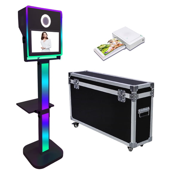 PAAFNN Portable 15.6''Touch Screen Selfie Magic Mirror Photo Booth Machine for Wedding Party Events