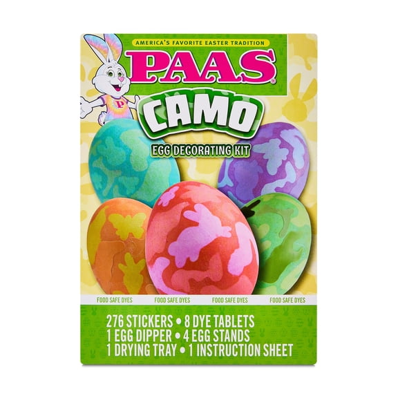 PAAS Camo Easter Egg Decorating and Dye Kit, 1 Each