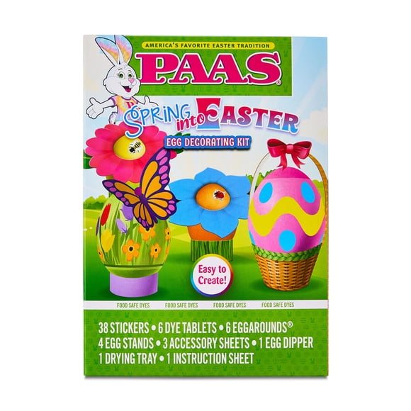 PAAS Spring into Easter Egg Decorating and Dye Kit, 1 Each