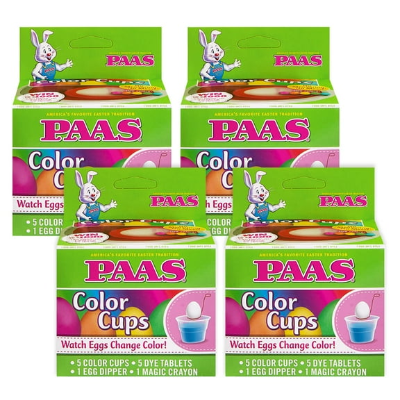 PAAS Easter Color Cups Egg Decorating Kit (Pack of 4)
