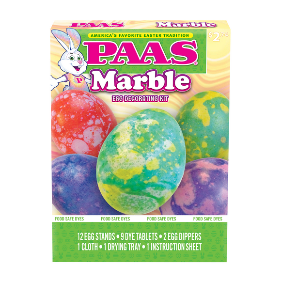 PAAS Easter Egg Decorating and Dye Kit, Marble, 1 Kit