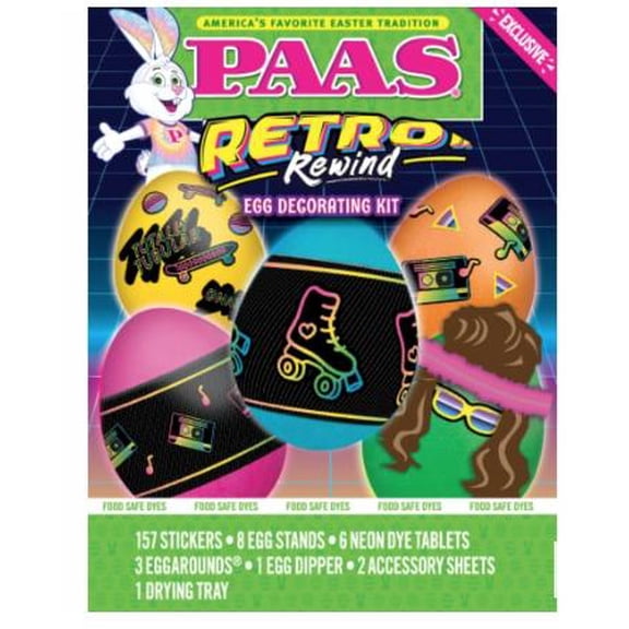 PAAS Retro Rewind Egg Decorating Kit