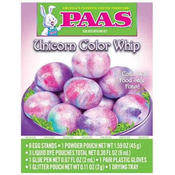 PAAS Unicorn Color Whip Egg Decorating Kit