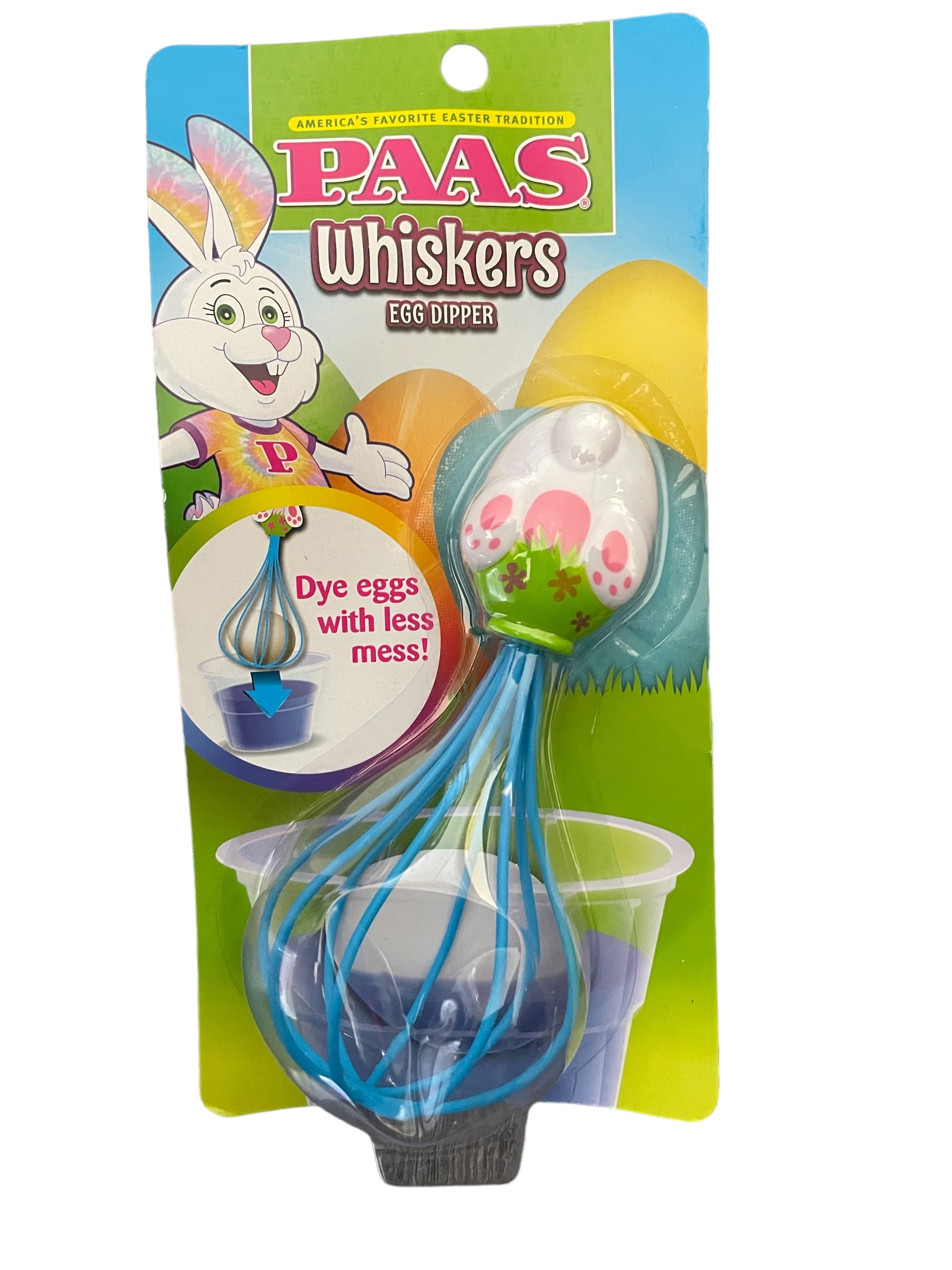 PAAS Whiskers Egg Dipper Blue Bunny Egg Holder for Easter Dye
