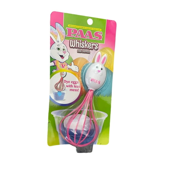 PAAS Whiskers Egg Dipper - Pink Bunny - Egg Holder for Easter Dye