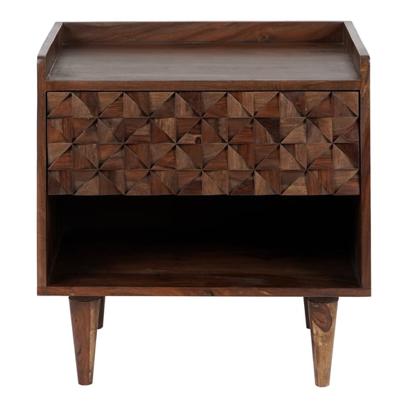 Moe's Home Collection Pablo Wood Nightstand Brown in Brown