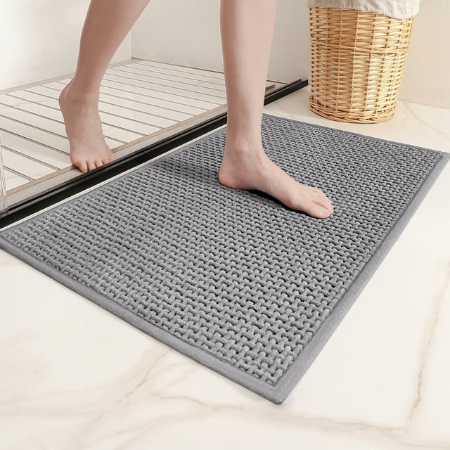 "PABUBE NonSlip Bathroom Rug, Soft Absorbent, Machine Washable, 20