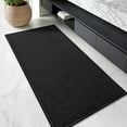 thumbnail image 1 of PABUBE Bathroom Rug, Non Slips Bath Mat, Machine Washable Bathroom Mat, Soft Absorbent Bathmat Bath Rug, Bathroom Rug and Mat for Bathroom Floor (17"x48",Black), 1 of 10