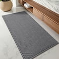 thumbnail image 1 of PABUBE Bathroom Rug, Non Slips Bath Mat, Machine Washable Bathroom Mat, Soft Absorbent Bathmat Bath Rug, Bathroom Rug and Mat for Bathroom Floor (17"x48",Dark Gray), 1 of 10