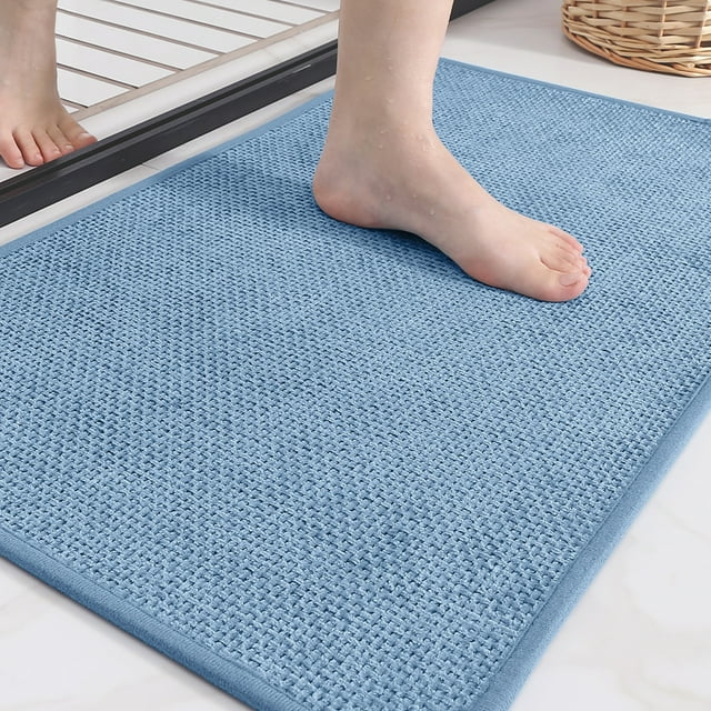 PABUBE Bathroom Rug, Non Slips Bath Mat, Machine Washable Bathroom Mat ...