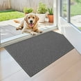 thumbnail image 1 of PABUBE Doormat 24"x36", Low-Profile Entry Mat Indoor Mat, Indoor Rug for Entryway, Dirt Trapper Entryway Rug, Non Slip Entry Rugs Washable Welcome Mat for Inside, Dark Gray, 1 of 10