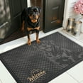 thumbnail image 1 of PABUBE Outdoor Doormat,Rottweiler Welcome Mat, Heavy Duty Durable Doormat Outdoor Entrance, Non-Slip Dirt & Mud Trapper Outdoor Mat for Front Doors, 1 of 10
