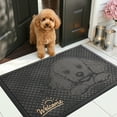 thumbnail image 1 of PABUBE Outdoor Doormat, Poodle Welcome Mat, Heavy Duty Durable Doormat Outdoor Entrance, Non-Slip Dirt & Mud Trapper Outdoor Mat for Front Doors, 1 of 10