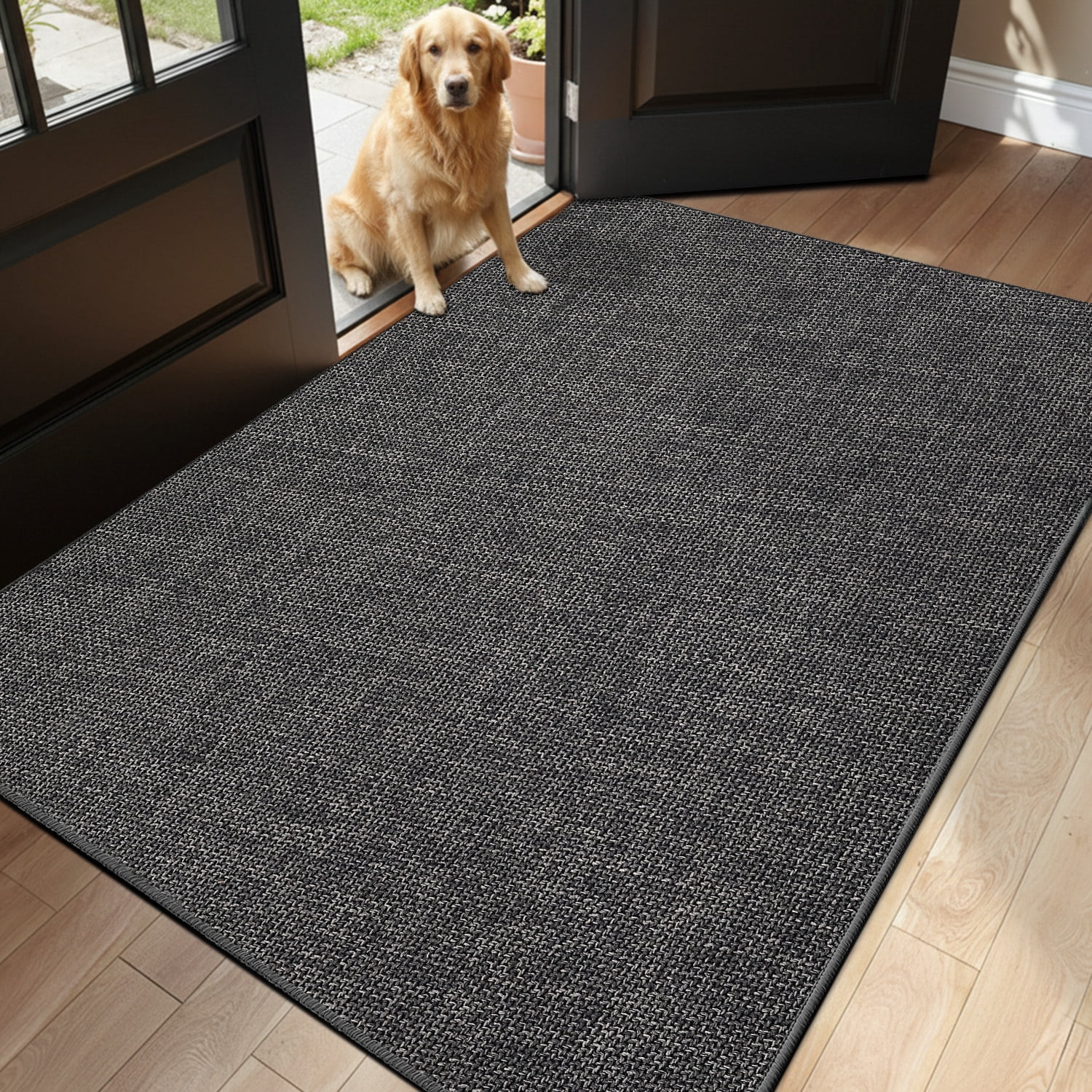 PABUBE Thin Indoor Doormat, Durable Dirt Trapper Entry Rug for Inside ...