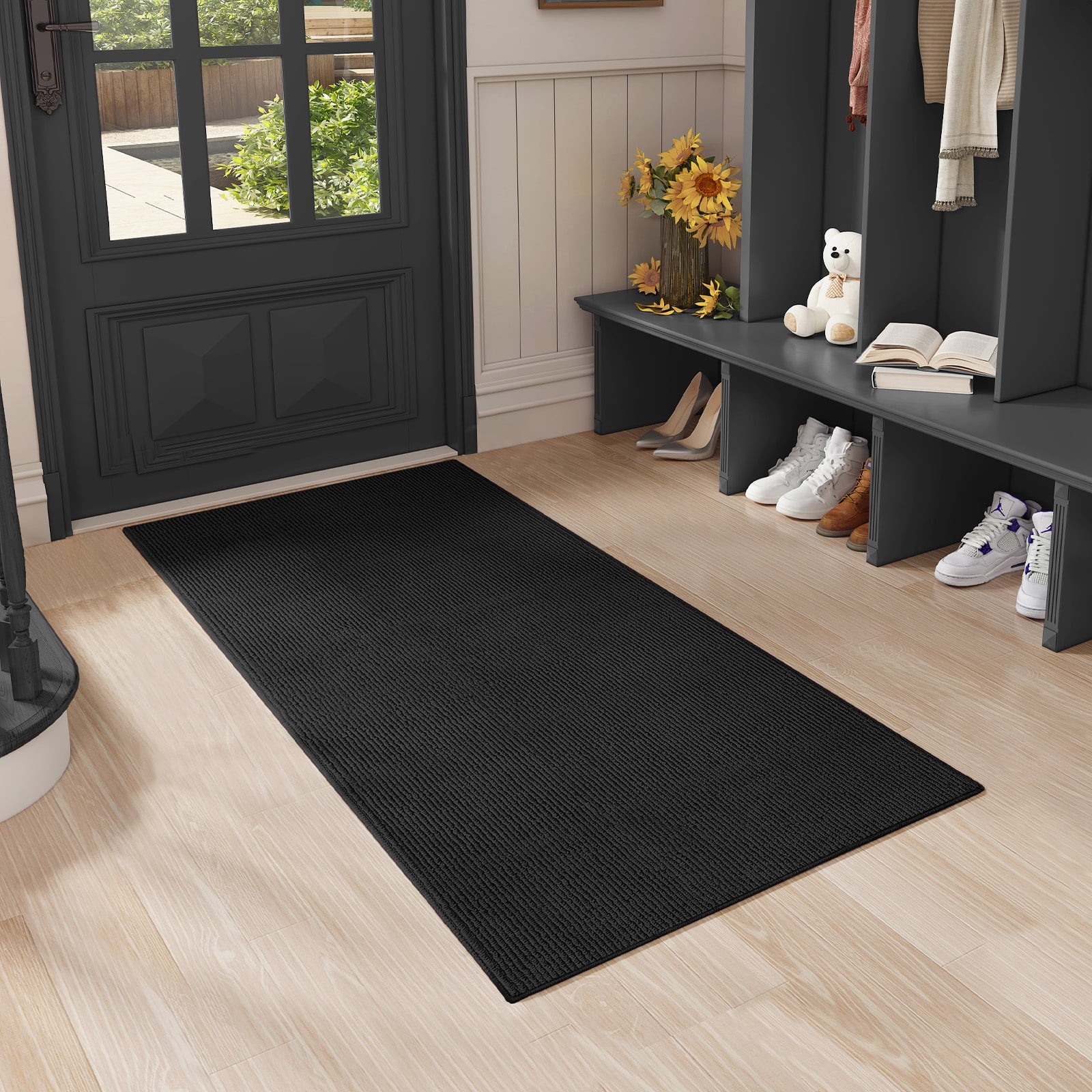 PABUBE Indoor and Outdoor Doormats, 24"x47" Front Door Rugs, Dirt ...