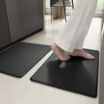 thumbnail image 1 of PABUBE Kitchen Rug and Mat Kitchen Mat Anti Fatigue, Non Slips Kitchen Floor Mat, Kitchen Rug or Mat Washable, 17"x 29"+17"x 29", Black, 1 of 9