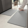 thumbnail image 1 of PABUBE Kitchen Rug and Mat Kitchen Mat Anti Fatigue, Non Slips Kitchen Floor Mat, Kitchen Rug or Mat Washable, 17"x 29"+17"x 59", Gray, 1 of 9