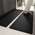thumbnail image 1 of PABUBE Kitchen Rug and Mat Kitchen Mat Anti Fatigue, Non Slips Kitchen Floor Mat, Kitchen Rug or Mat Washable, 17"x 59"+17"x 59", Black, 1 of 9