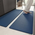 thumbnail image 1 of PABUBE Kitchen Rug and Mat Kitchen Mat Anti Fatigue, Non Slips Kitchen Floor Mat, Kitchen Rug or Mat Washable, 17"x 59"+17"x 59", Blue, 1 of 9