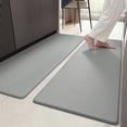 thumbnail image 1 of PABUBE Kitchen Rug and Mat Kitchen Mat Anti Fatigue, Non Slips Kitchen Floor Mat, Kitchen Rug or Mat Washable, 17"x 59"+17"x 59", Gray, 1 of 9