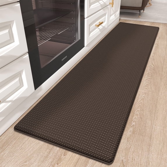 PABUBE Kitchen Rug, Anti Fatigue Mat for Kitchen, Non Skid Kitchen Floor Mat, Kitchen Rug or Mat Washable, 24"x 71", Brown