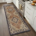 thumbnail image 1 of PABUBE Kitchen Mat 24"x87", Waterproof & Oil Proof Kitchen Rug, Persian Vintage Decor, 0.4" Thick Cushioned Anti Fatigue Kitchen Mat for Floor, Easy Clean, Non-Slip Kitchen Floor Mat, 1 of 9