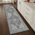 thumbnail image 1 of PABUBE Kitchen Mat 24"x87", Waterproof & Oil Proof Kitchen Rug, Persian Vintage Decor, 0.4" Thick Cushioned Anti Fatigue Kitchen Mat for Floor, Easy Clean, Non-Slip Kitchen Floor Mat, 1 of 9