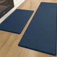 thumbnail image 1 of PABUBE Kitchen Rugs and Mats Anti Fatigue Cushioned, Non Slips Kitchen Floor Mat in Front of Sink, Memory Foam Floor Mat for Standing, 17"x29"+17"x59", Blue, 1 of 9