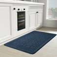 thumbnail image 1 of PABUBE Kitchen Rugs, Non Skid Kitchen Mat or Rug, Machine Washable Kitchen Floor Mat, Kitchen Rugs and Mats, 24"x 39", Blue, 1 of 7