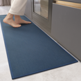 thumbnail image 1 of PABUBE Woven Blue Kitchen Rug, 17"x71", Non-Slip and Absorbent Floor Mat for Sink or Hallway, Machine Washable Soft Rug, Durable Indoor Use, 1 of 7
