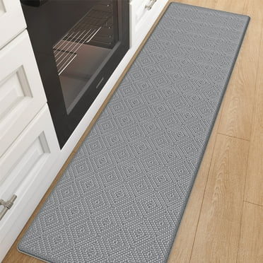 PABUBE Kitchen Rugs and Mats Anti Fatigue Cushioned, Non Slips Kitchen Floor Mat in Front of Sink, Memory Foam Floor Mat for Standing, 17"x79", Gray
