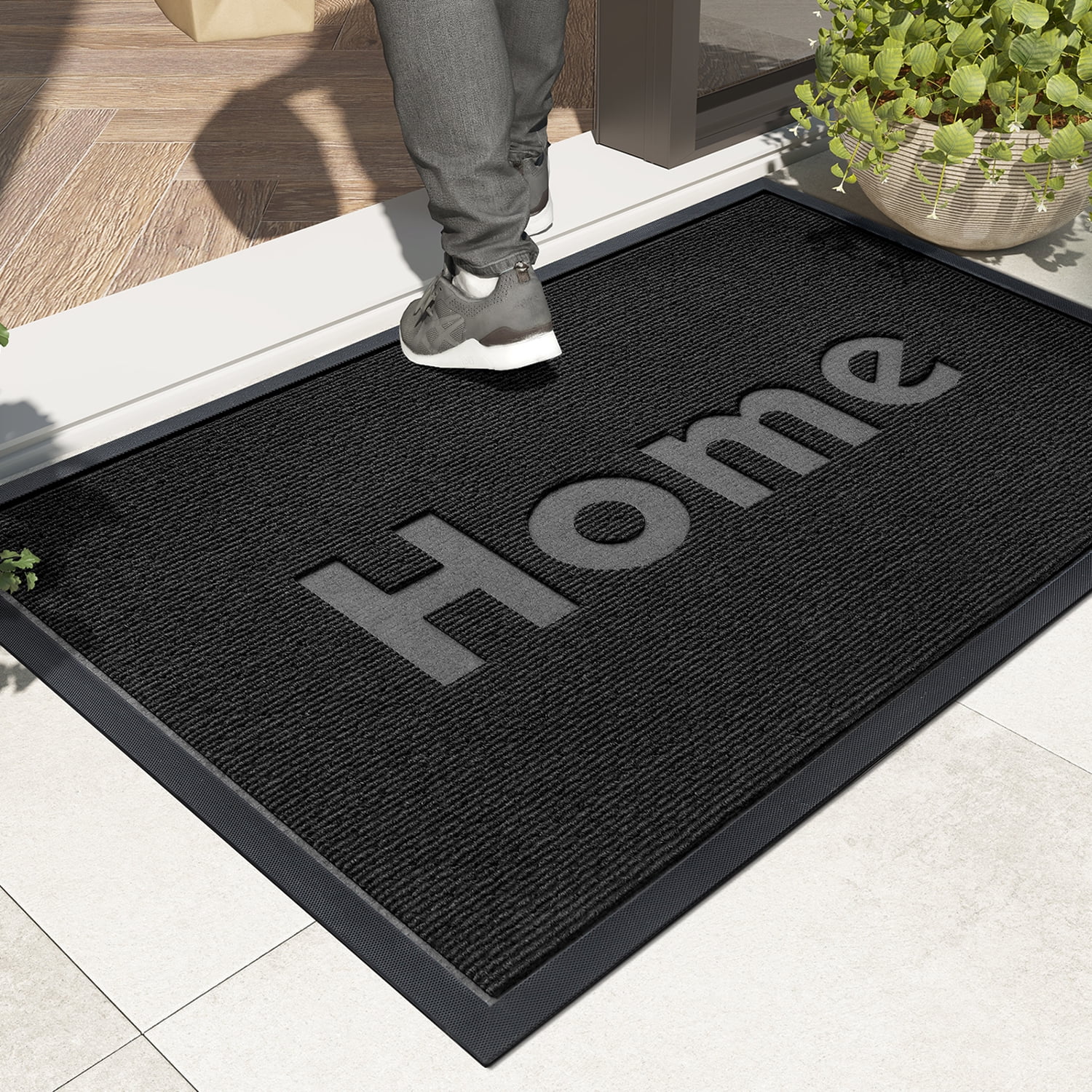 PABUBE Outdoor Mat Non Slip 24”x36” Heavy Duty Doormat Mats for