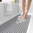 PABUBE Shower Mat for Bathtub Bath Mat for Tub 16"x 39" Non-Slip Bathtub Mat Machine Washable ...