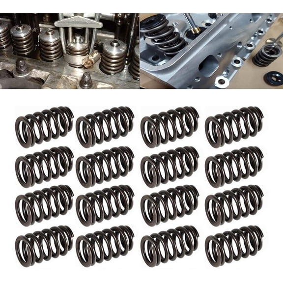 PAC-1219 (16pcs) Valve Spring, Beehive Springs Kit Compatible with GM LS Engine 4.8 5.3 5.7 6.0 6.2 (0.625" Lift Rated)