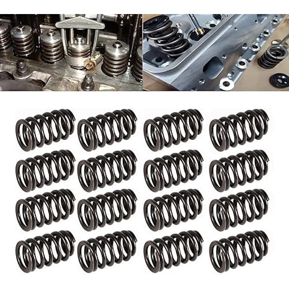 PAC-1219 (16pcs) Valve Spring, Beehive Springs Kit Compatible with GM LS Engine 4.8 5.3 5.7 6.0 6.2 (0.625" Lift Rated)